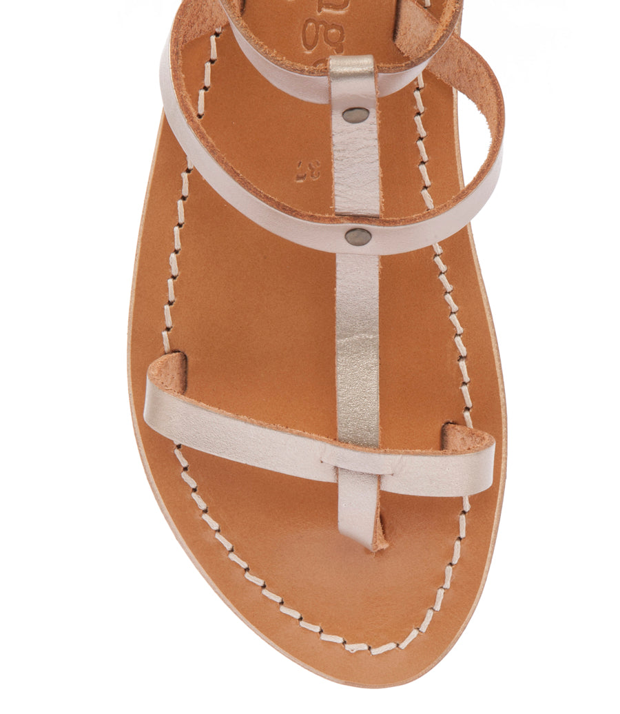 MYKONOS FLAT SANDALS FT ANKLE BUCKLE FASTENING