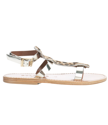 ACHILLE ANKLE TIED FLAT SANDALS